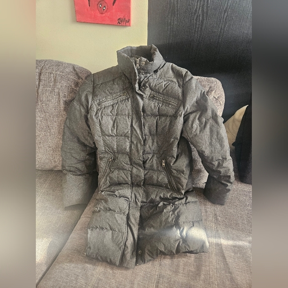 Roots Jackets & Blazers - Womens Roots Gray Down Filled Puffer Coat. Small.